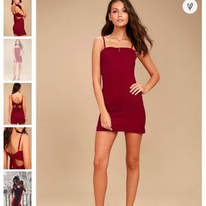 Lulu's Toast to Life Red Mini Dress Medium
